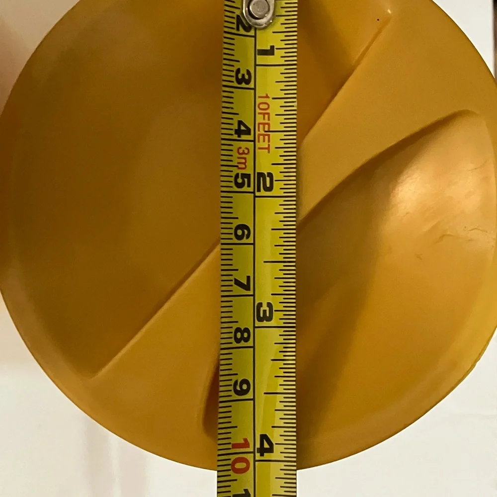Vintage Set of 4 Nesting Kitchen Canisters Harvest Gold Plastic with Yellow Lids